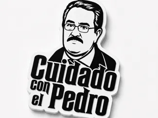 Cuidado con el Pedro - Llavero 3D
