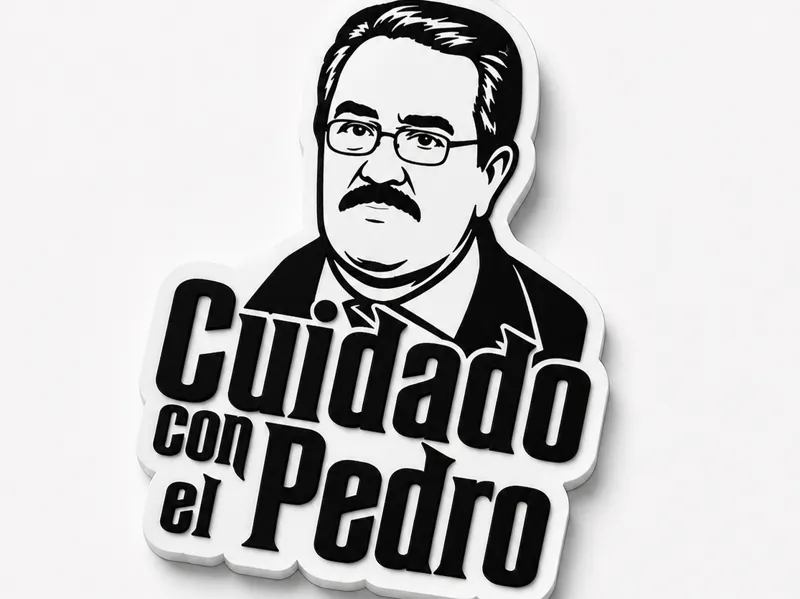 Cuidado con el Pedro - Llavero 3D