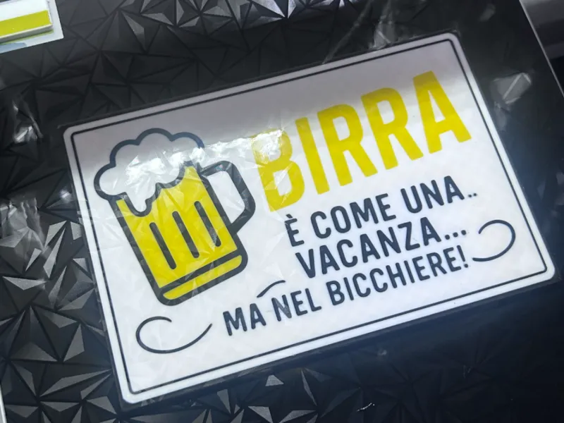 TARGA DECORATIVA A TEMA BIRRA