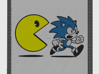 Sonic and Pac-Man
