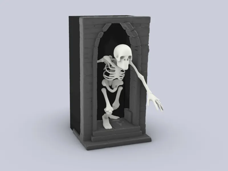 Skeleton Book Nook