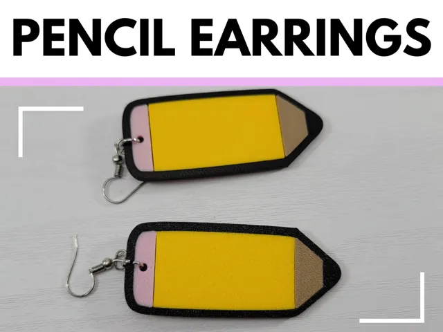 Pencil Earring Gift for Teachers OOTD