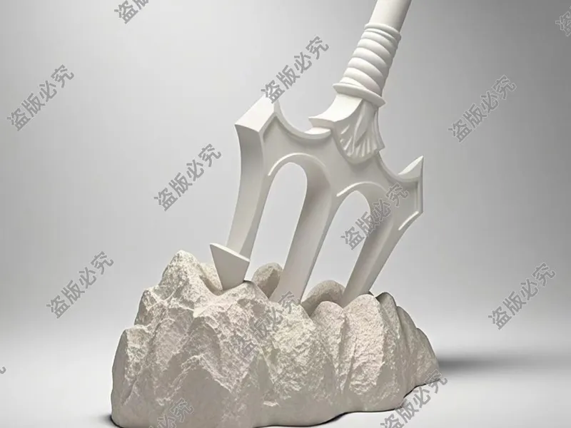三国海洋神兵利器，三叉戟，鱼缸造景