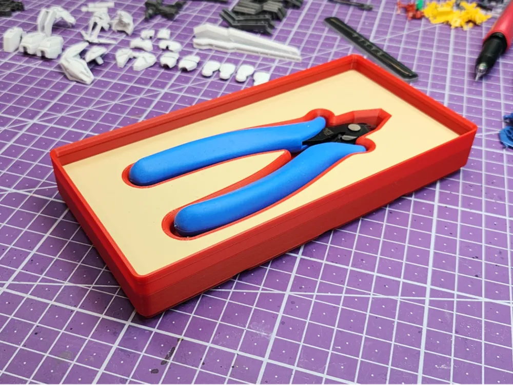 Gridfinity bin 2x4 for Godhand Side Cutters by TheOrneryMaker ...