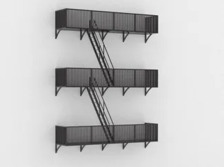 Fire Escape Staircase – 1:50 Architectural Model