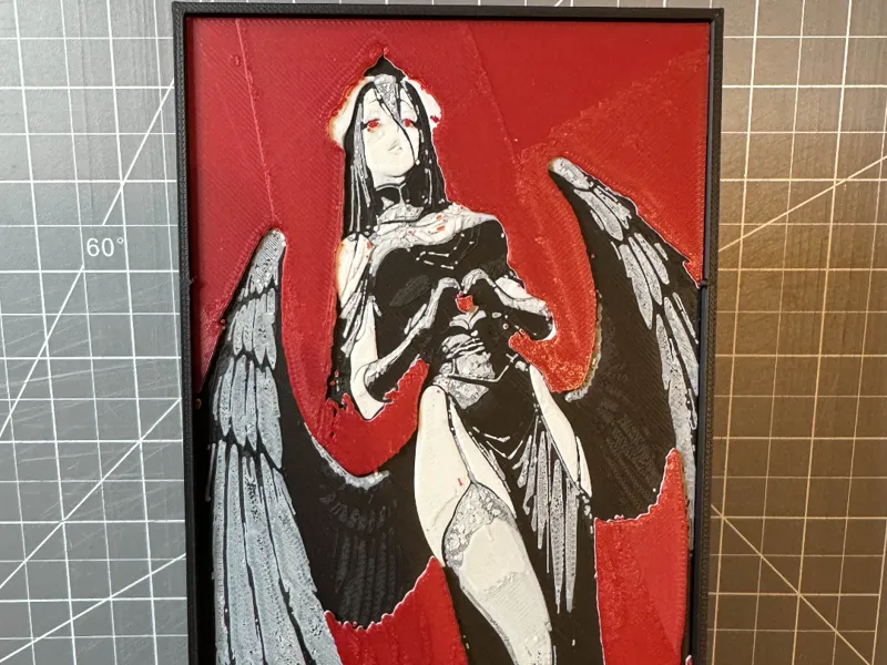 4x8 hueforge of Albedo from Overlord