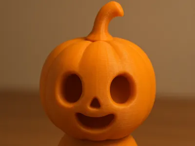 Pumpkin ghost decoration