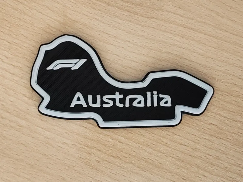 Australian F1 GP Circuit Magnet | 6x3mm Magnet