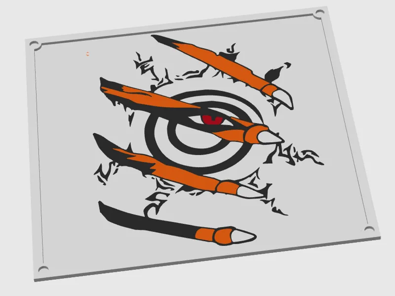 Lightbox seal Kurama Naruto magnetic