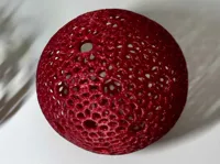 Boules de Noël effet Voronoi et fil de fer — photo 2