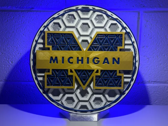 Michigan Script Dimensional Mosaic