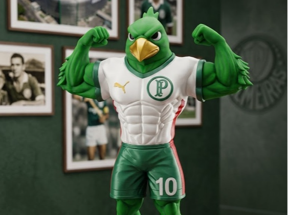 Mascote Musculoso do Verdão (Periquito) - 1