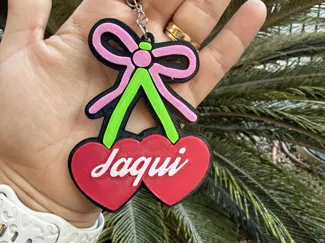 Llavero Cerezas Personalizable 