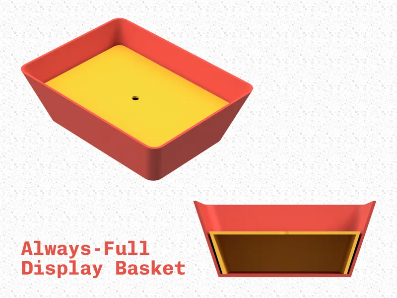 Always-Full Display Basket (Parametric)