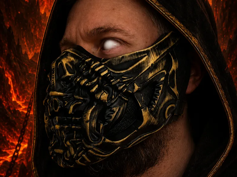 Scorpion's Mask from Mortal Kombat 2 movie