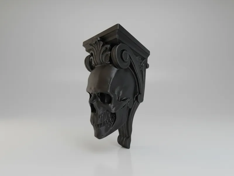 Gothic Skull Wall Corbel Gothic Decor
