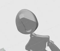 Sad Man V1 with Wall Mount Hole