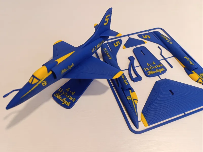 A-4 Skyhawk Blue Angels Plane Kit Card