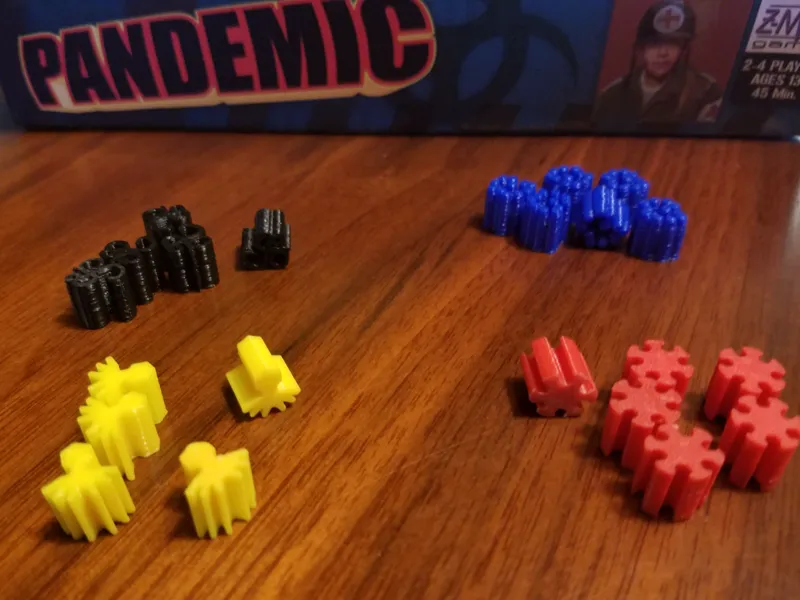 Pandemic Disease Game Pieces
