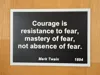 Courage/Fear Motivation Card