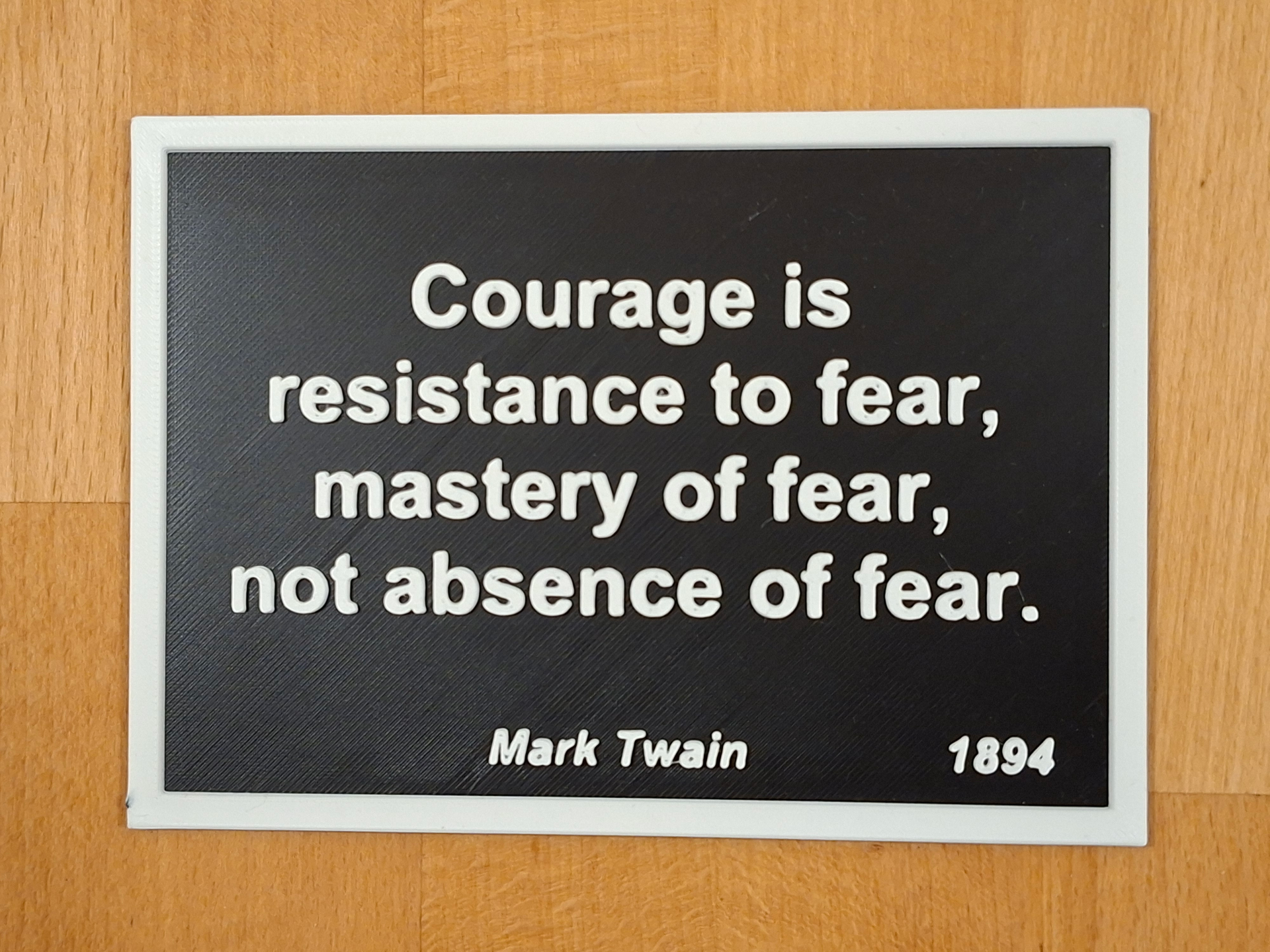 Mastery of Fear Motivation Card