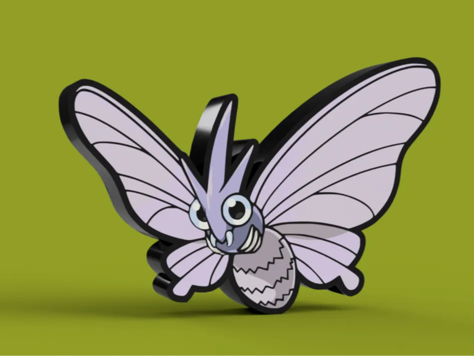 Venomoth Lightbox - Free 3D Print Model - MakerWorld