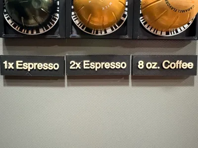 Nespresso Pod Labels