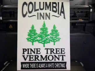 Columbia Inn Christmas Sign (Holiday Inn Movie)