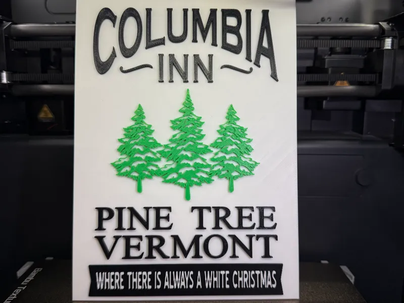 Columbia Inn Christmas Sign (Holiday Inn Movie)