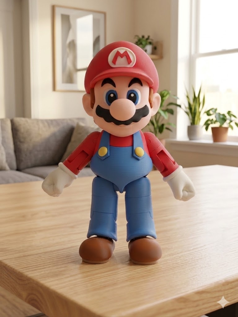Miniatura 2 do modelo 3D Super Mario - Action Figure