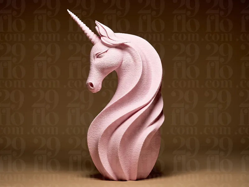 Modern Unicorn Sculpture