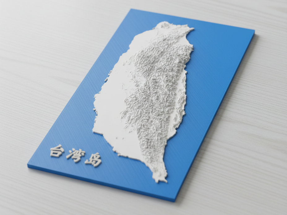 Taiwan 台湾岛 地理模型