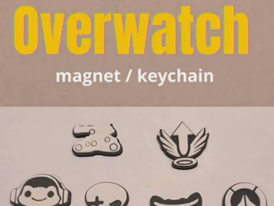 Overwatch Magnets & Keychains Pack Cute Hero
