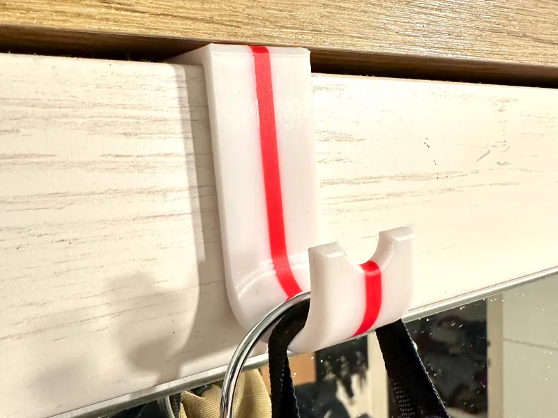 Cloth hook for doors and cabinet doors - strong
