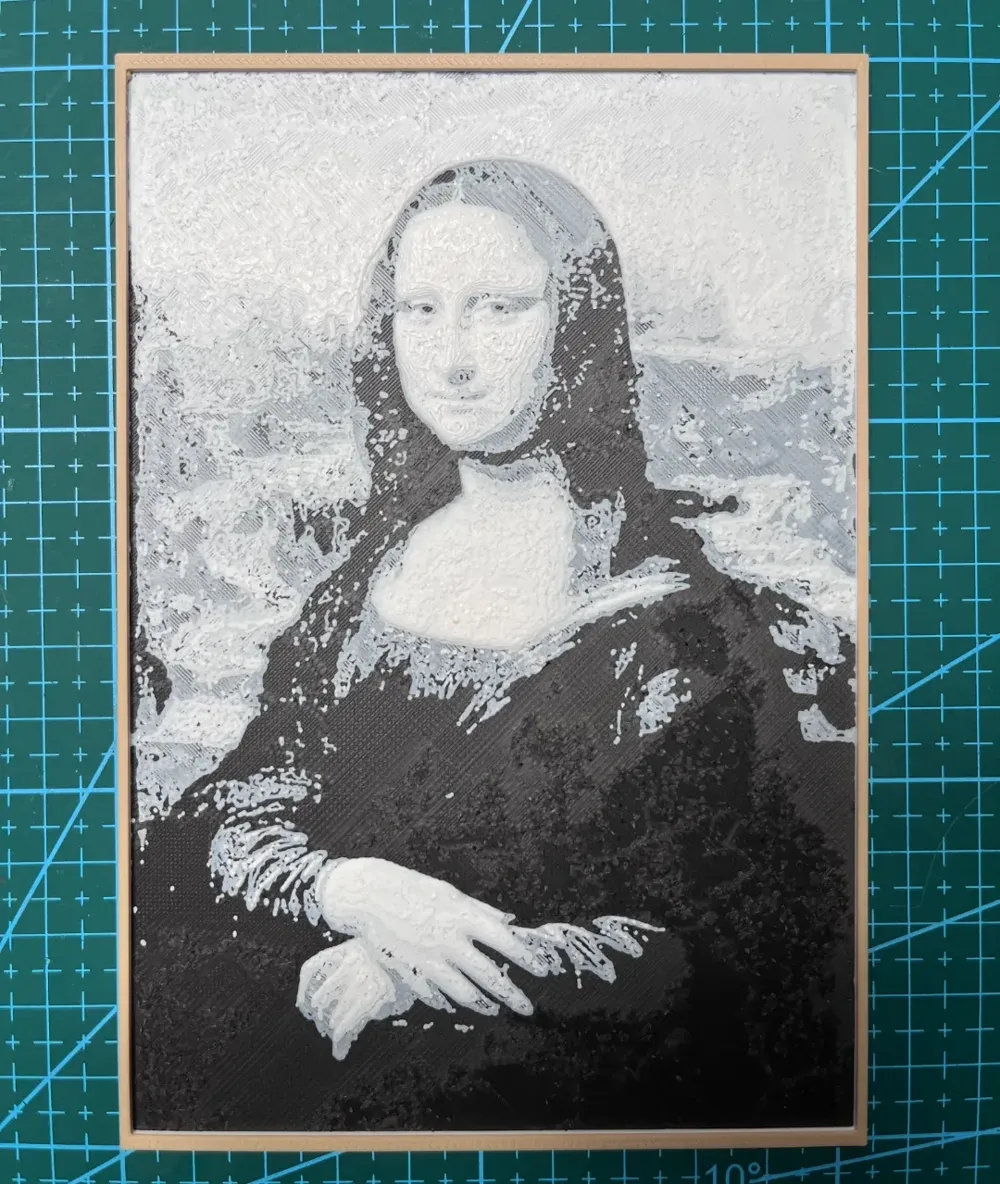 Mona Lisa layered lithophane No AMS needed Seeking assistance Help