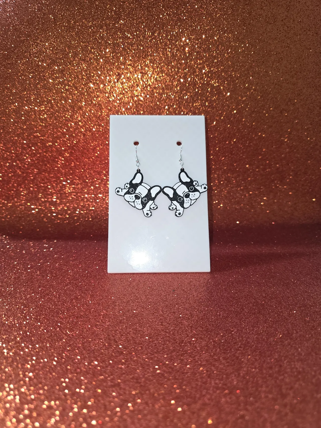 Cute dog earrings view 2