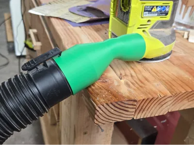 Ryobi Sander Adapter for 2.5in Ridgid ShopVac Hose