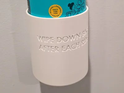 Wall Mounted Wipes Holder (narrow container)