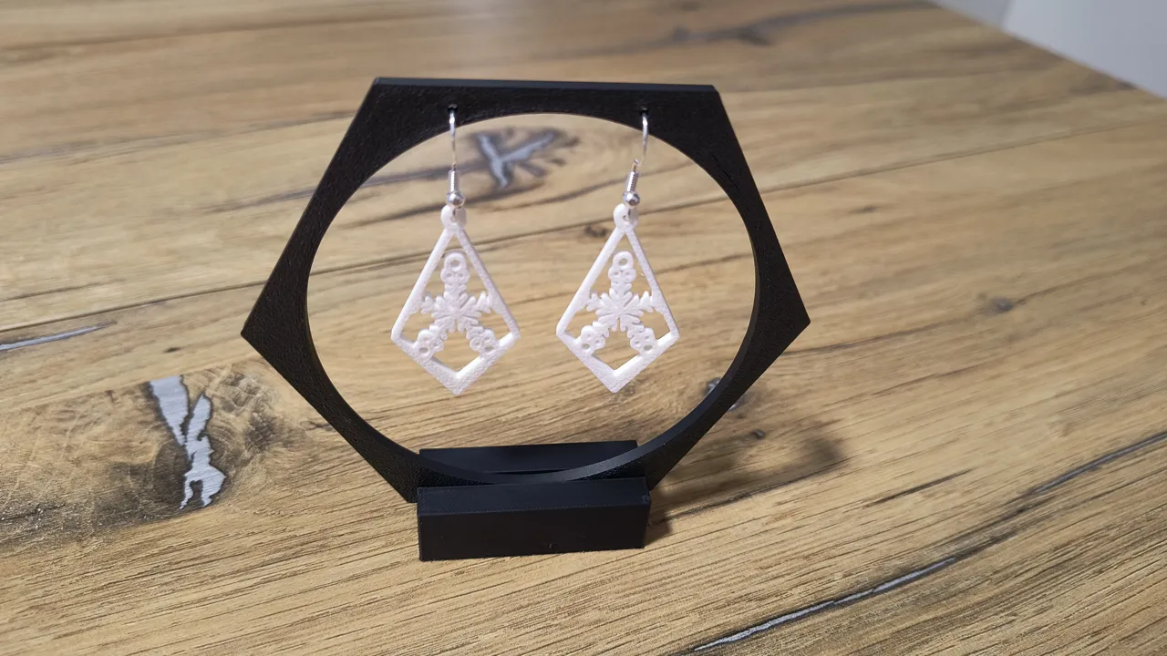 Snowflake earrings set 4 (sell it!) view 4