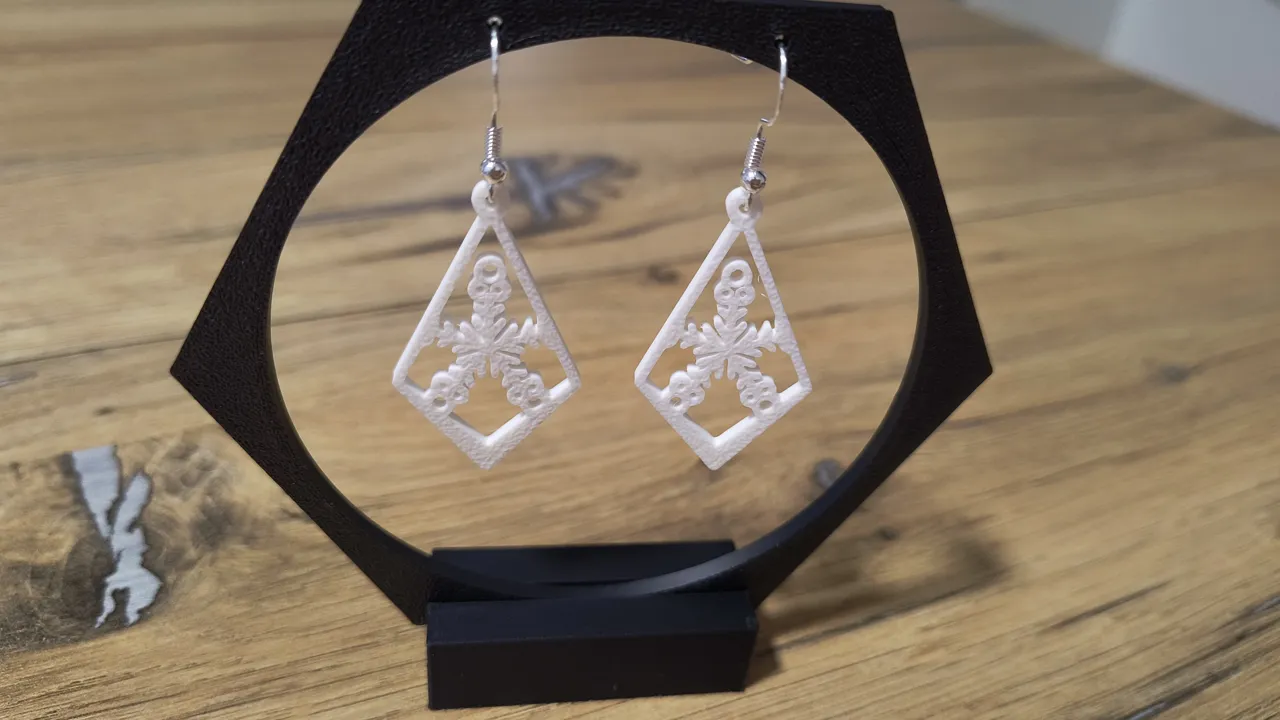 Snowflake earrings set 4 (sell it!) view 3