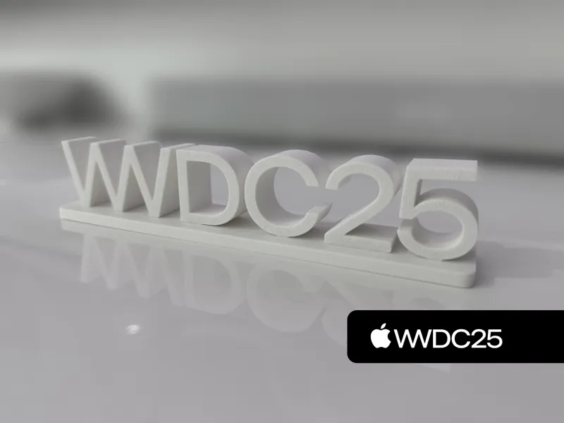 Apple WWDC25 Desk Sign