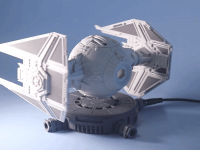 TINY TIE INTERCEPTOR (Maglev Display)