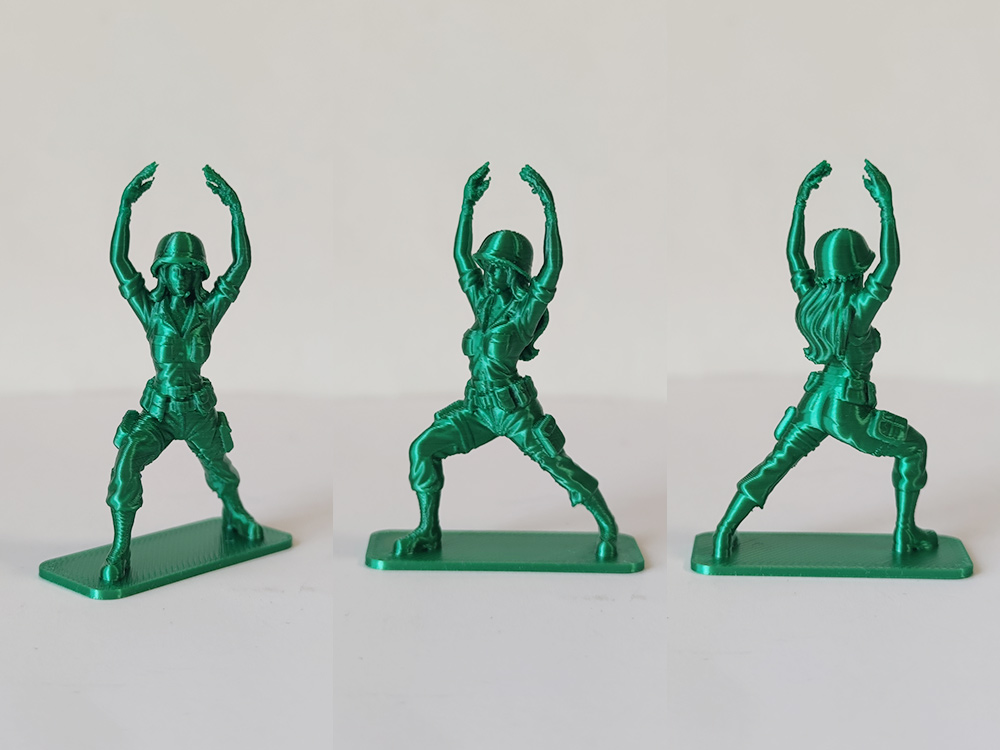 Miniatura 2 do modelo 3D 玩具兵 塑料兵 瑜伽兵人