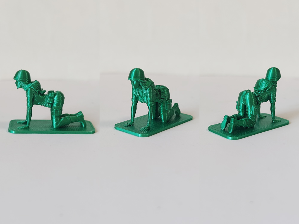 Miniatura 6 do modelo 3D 玩具兵 塑料兵 瑜伽兵人