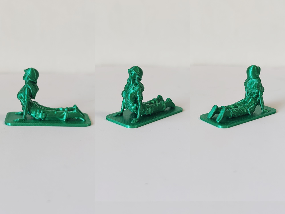 Miniatura 7 do modelo 3D 玩具兵 塑料兵 瑜伽兵人