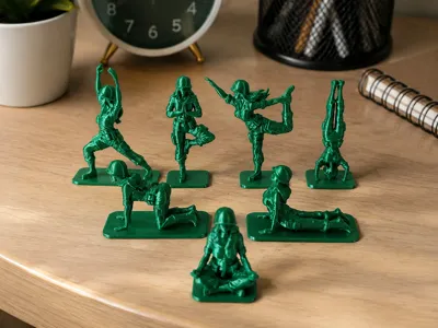 Toy Soldier Plastic Soldier Yoga Soldier