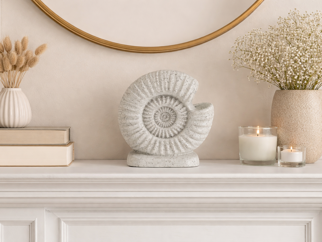 Ammonite Fossil Sculpture Ornament