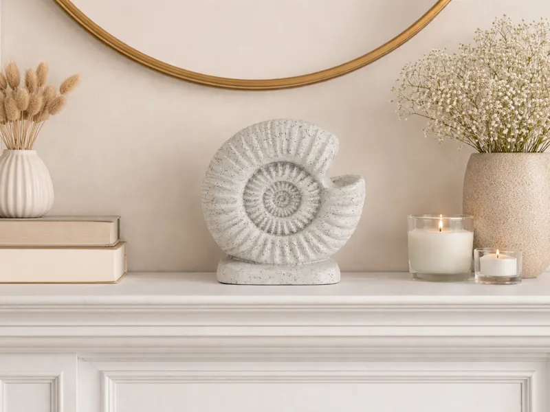 Ammonite Fossil Sculpture Ornament