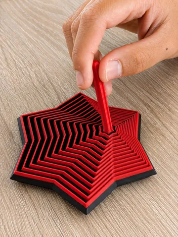 Objeto manipulable: Star Twist Fidget Toy — vista de referencia 3