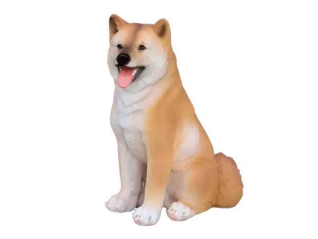 门口前进宝可爱坐姿柴犬狗招财田园犬小狗